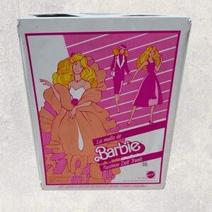 Vtg Barbie 1984 Fashion Doll Trunk Rare Canadian Issue Peaches & Cream Day Night
